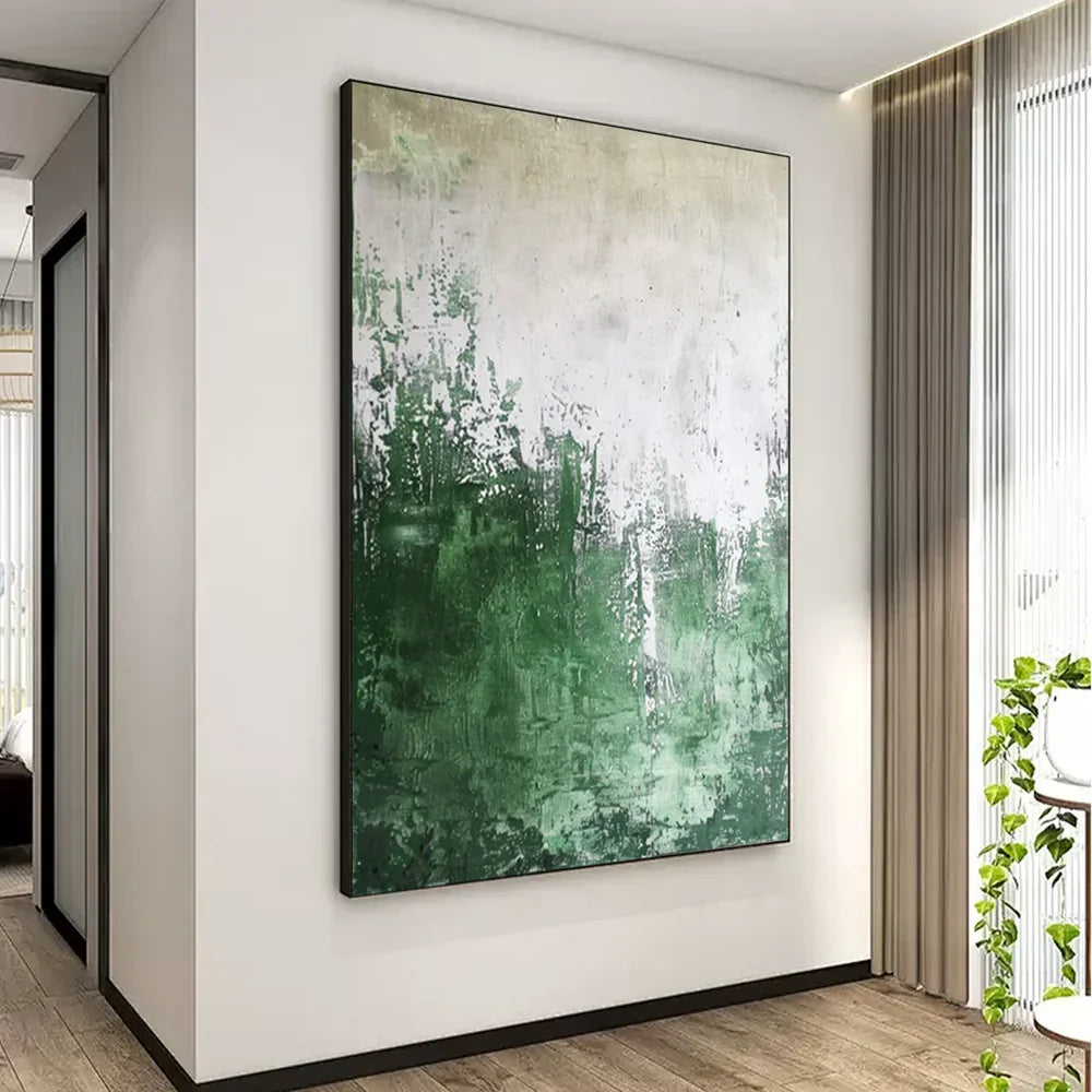 Green Abstract Wall Art  #AT101