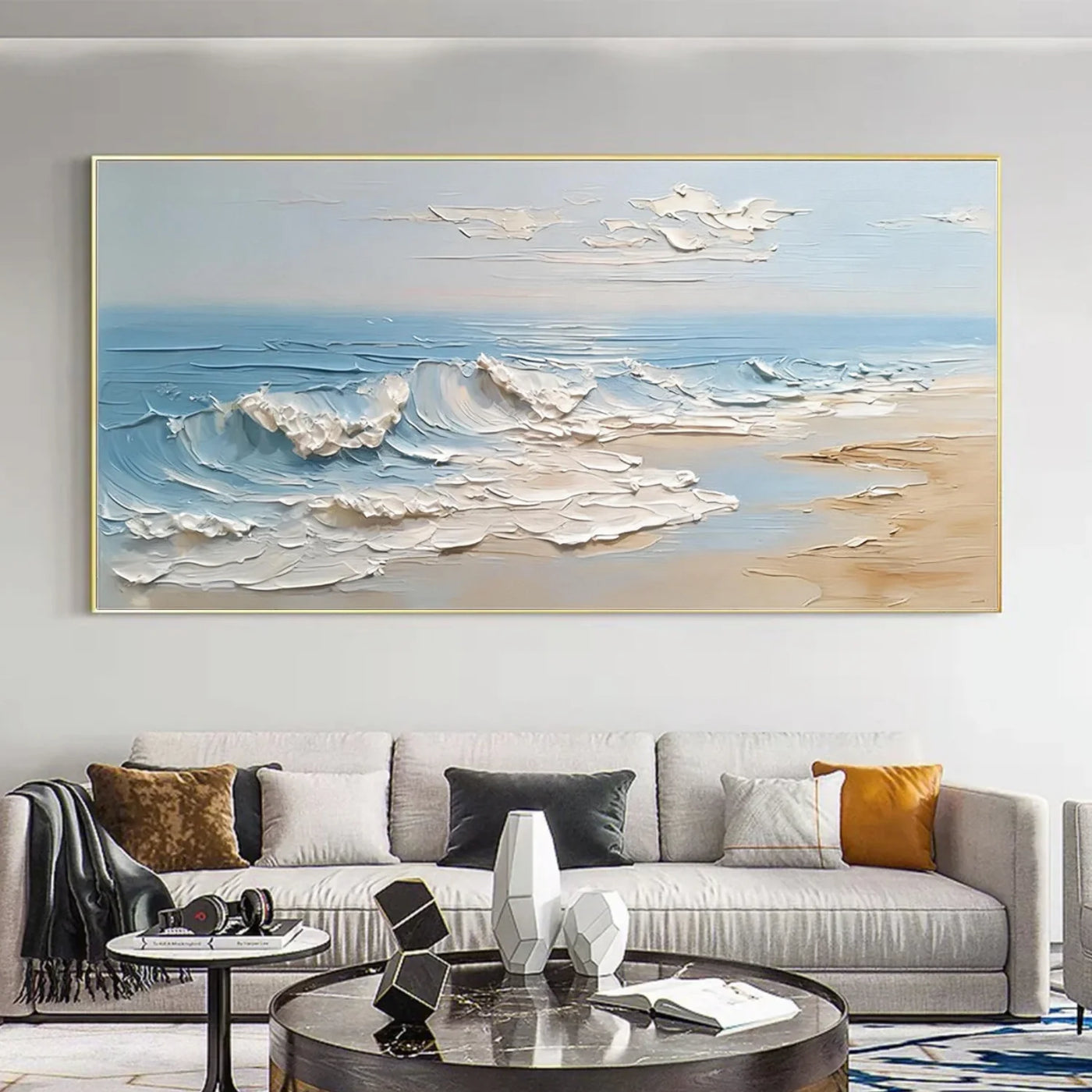 Ocean & Sky Textured Wall Art #MO113