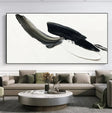 Black and White Minimalist Textured Wall Art #MT114