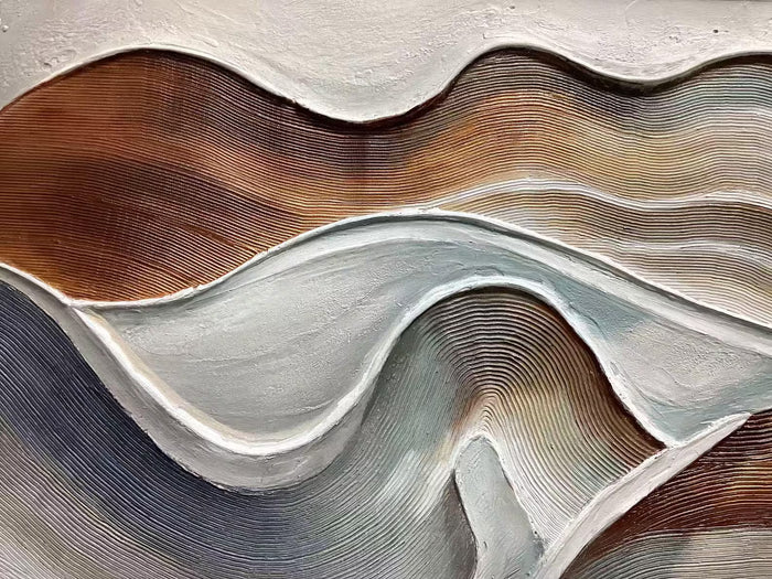 Textured Wave Serenity | Earth Flow