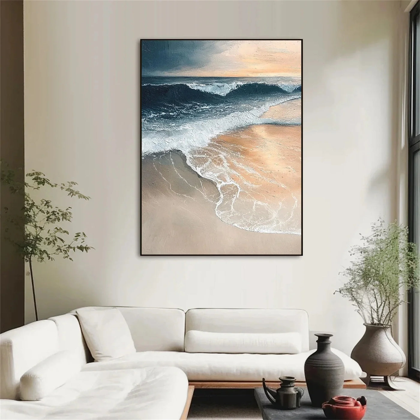 Ocean & Sky Abstract Wall Art #MO104