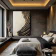 Black and White Minimalist Textured Wall Art #MT111