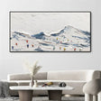 Skiing Sport Art Textured Canvas #PT009