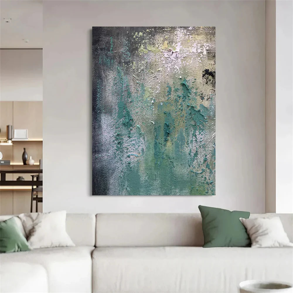 Green Abstract Texture Wall Art  #AT063