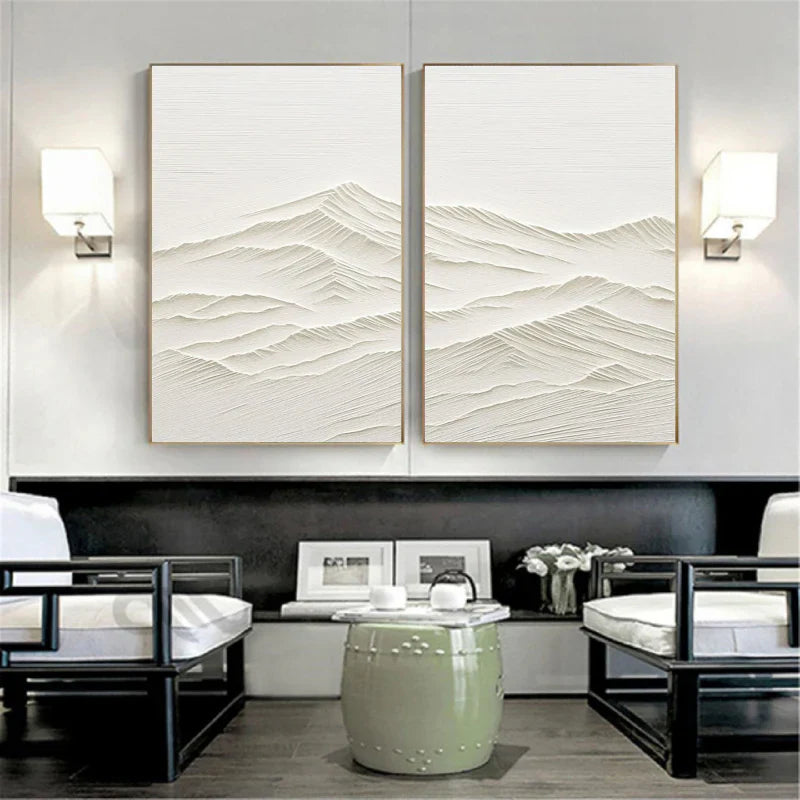 Mountain Textured Wall Art Set of 2 #MS007