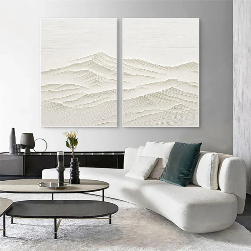 Mountain Textured Wall Art Set of 2 #MS007