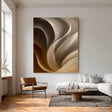 Strukturierte Wellenkonturen | Sandbeige