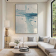 Textured Coastal Impasto | Blue White