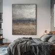 Textured Silver Horizon | Coastal Mist
