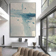 Textured Coastal Impasto | Blue White