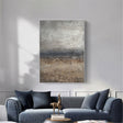 Textured Silver Horizon | Coastal Mist