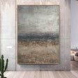 Textured Silver Horizon | Coastal Mist