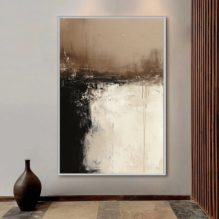 Textured Contrast Horizon | Warm Noir