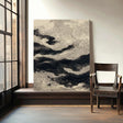 Dynamic Wave Line Art | Black Beige