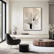 Textured Linear Abstract | Black White