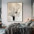 Textured Linear Abstract | Black White
