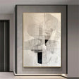 Textured Linear Abstract | Black White