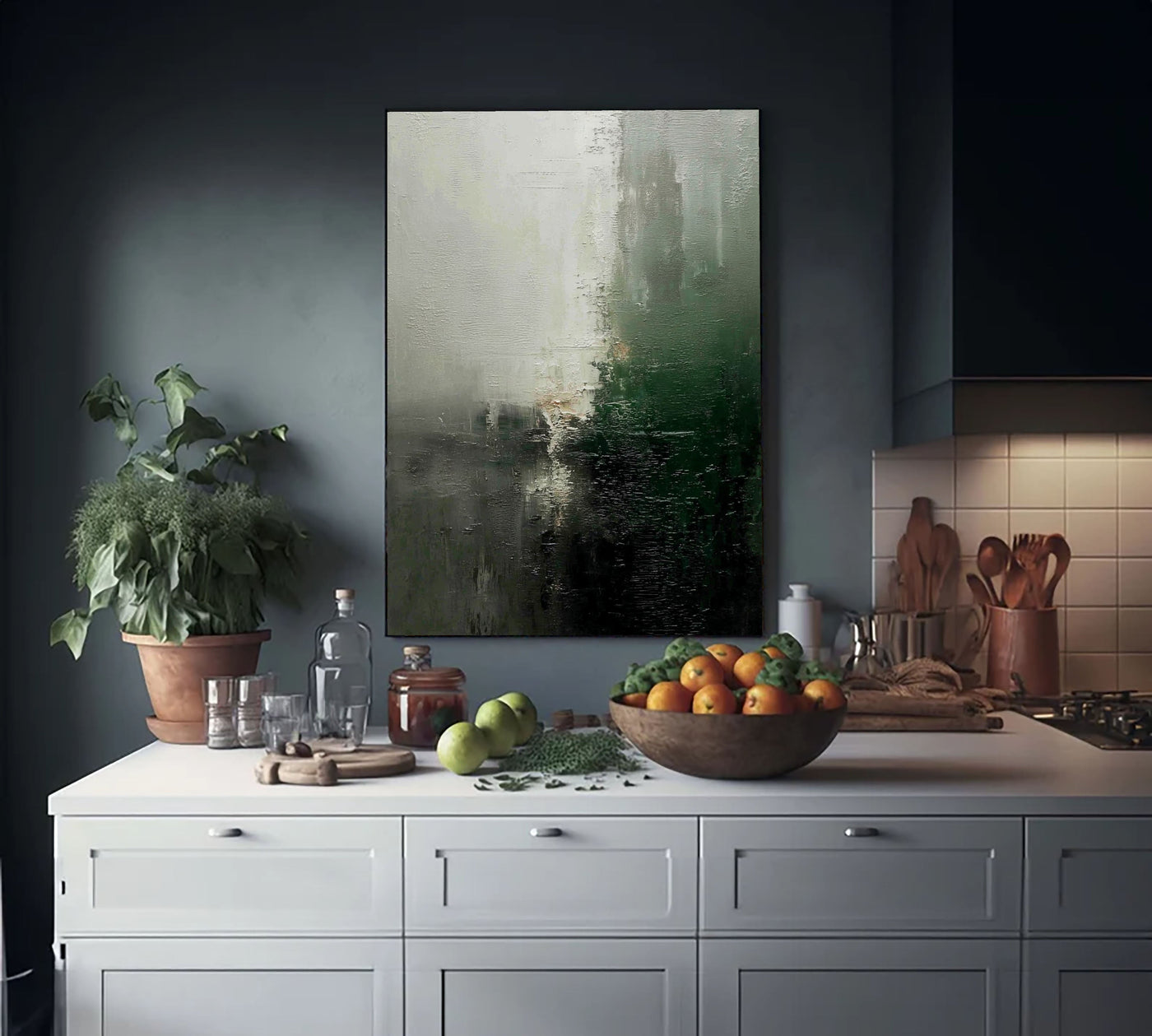 Textured Misty Reflections | Verdant Horizon