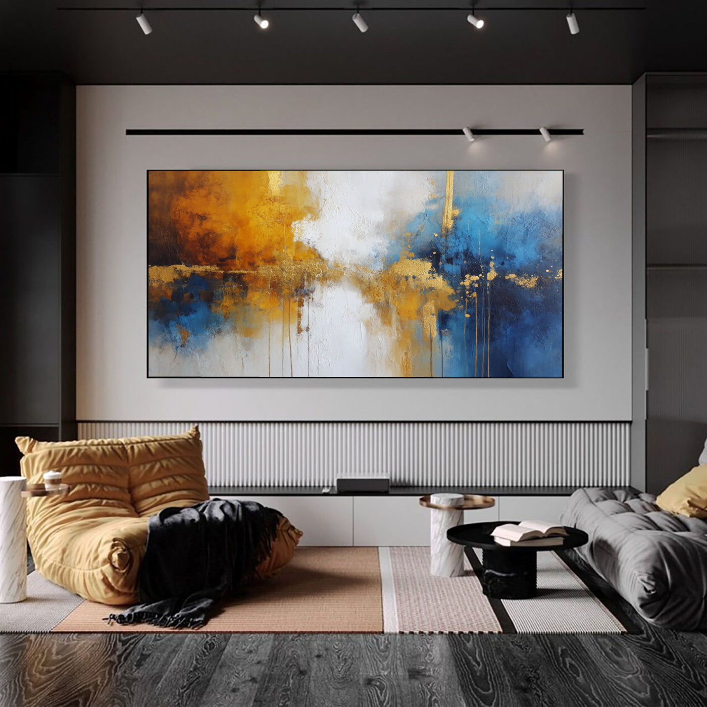 Textured Gilded Hues | Amber Azure