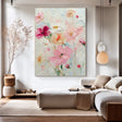 Textured Floral Garden | Soft Pink