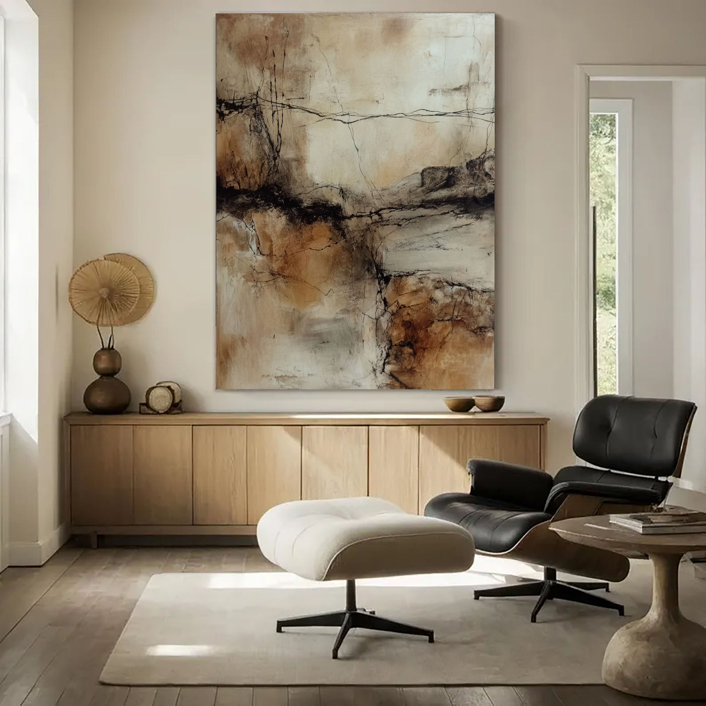 Textured Cracked Earth | Rustic Ochre