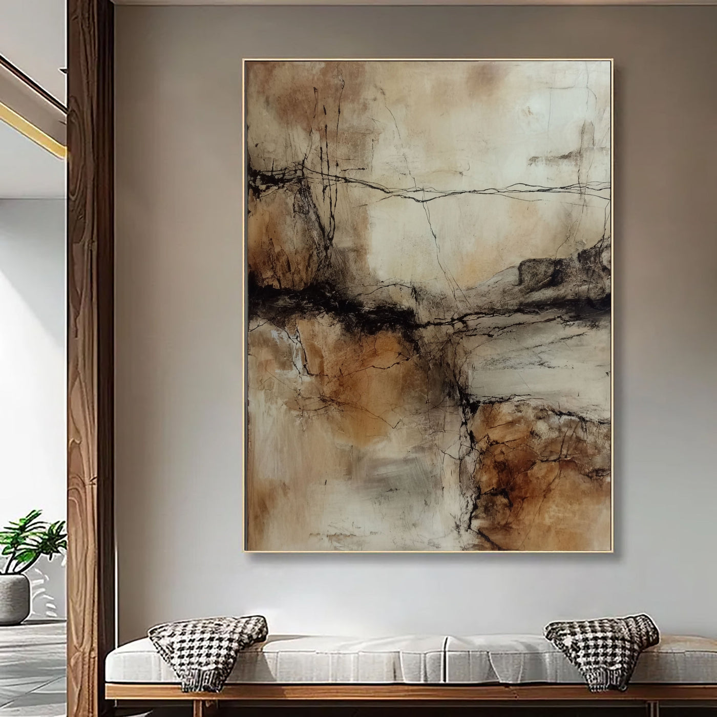 Textured Cracked Earth | Rustic Ochre