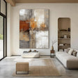 Textured Geometric Warmth | Rustic Blocks