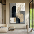 Textured Geometric Balance | Neutral Tones