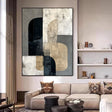 Textured Geometric Balance | Neutral Tones