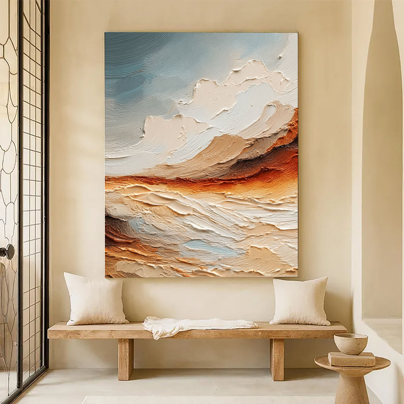 Texturierte Erdlandschaft Horizon | Warmer Schein