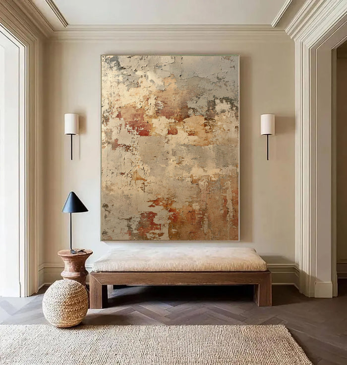 Textured Peeling Patina | Rustic Blush