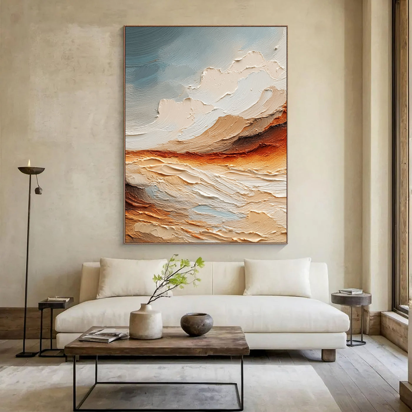 Texturierte Erdlandschaft Horizon | Warmer Schein