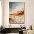 Texturierte Erdlandschaft Horizon | Warmer Schein