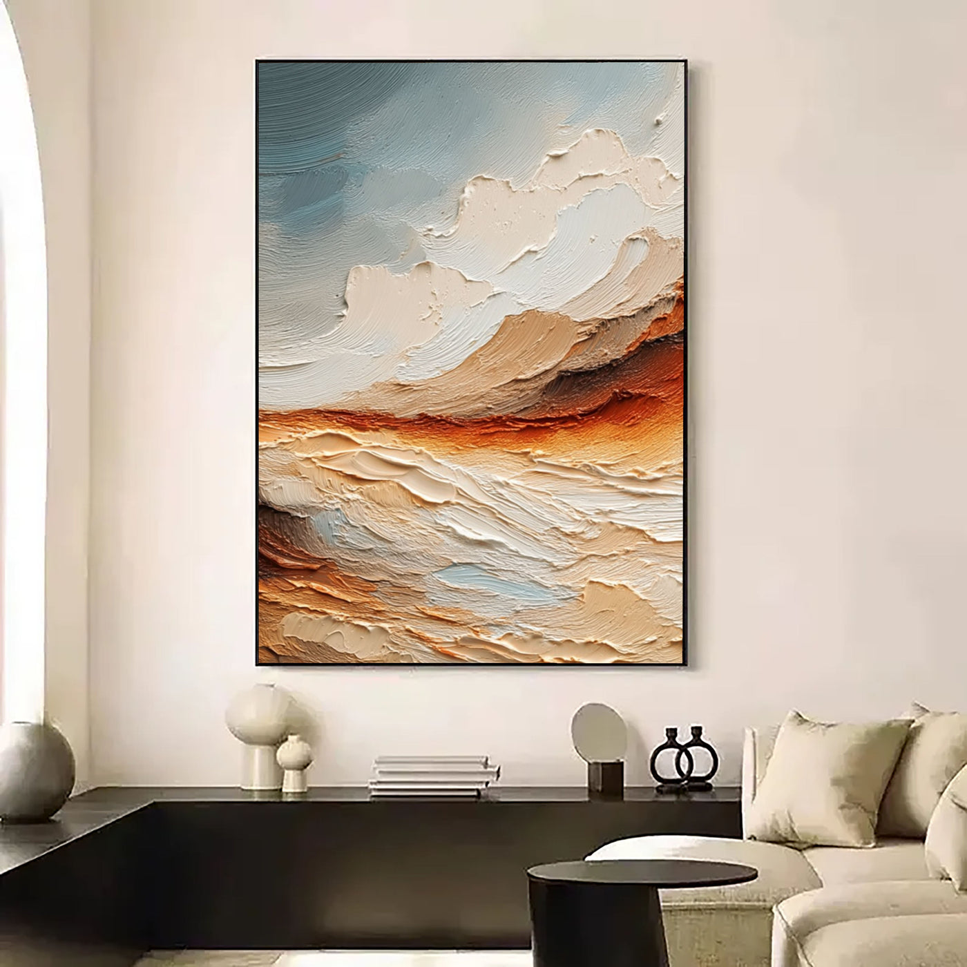 Texturierte Erdlandschaft Horizon | Warmer Schein