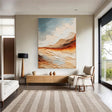Texturierte Erdlandschaft Horizon | Warmer Schein