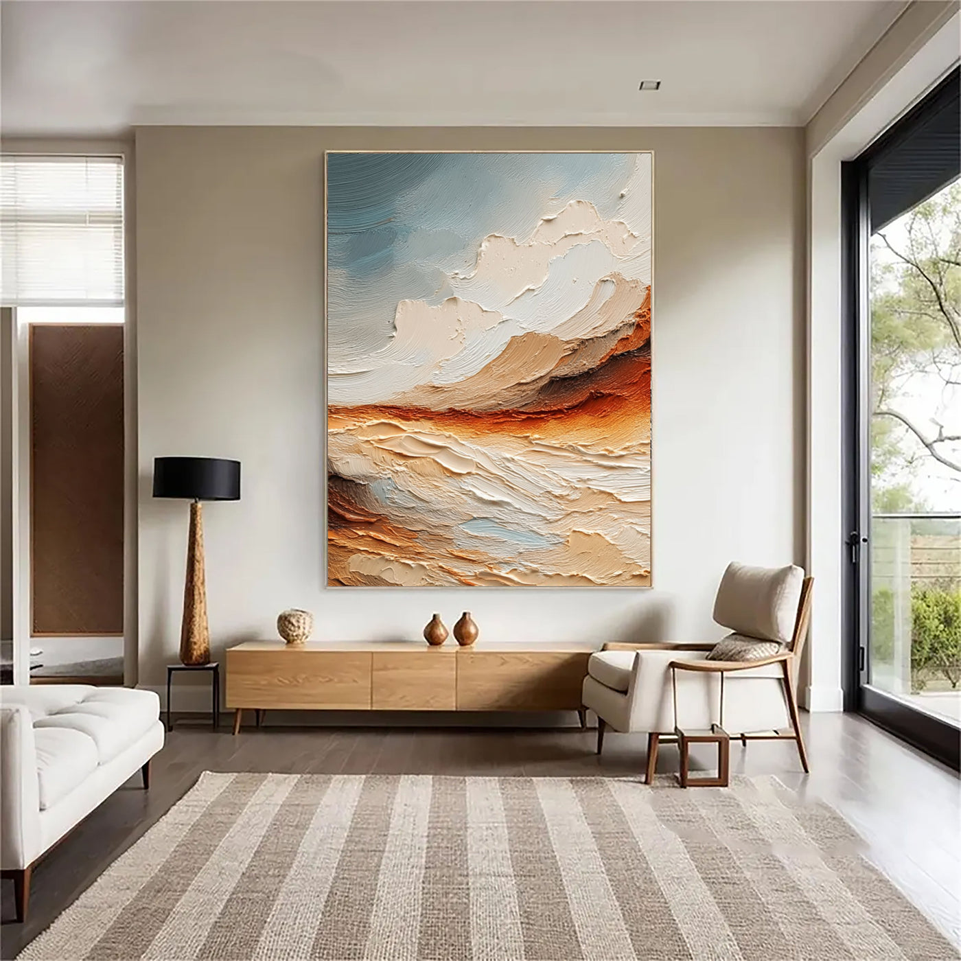 Texturierte Erdlandschaft Horizon | Warmer Schein