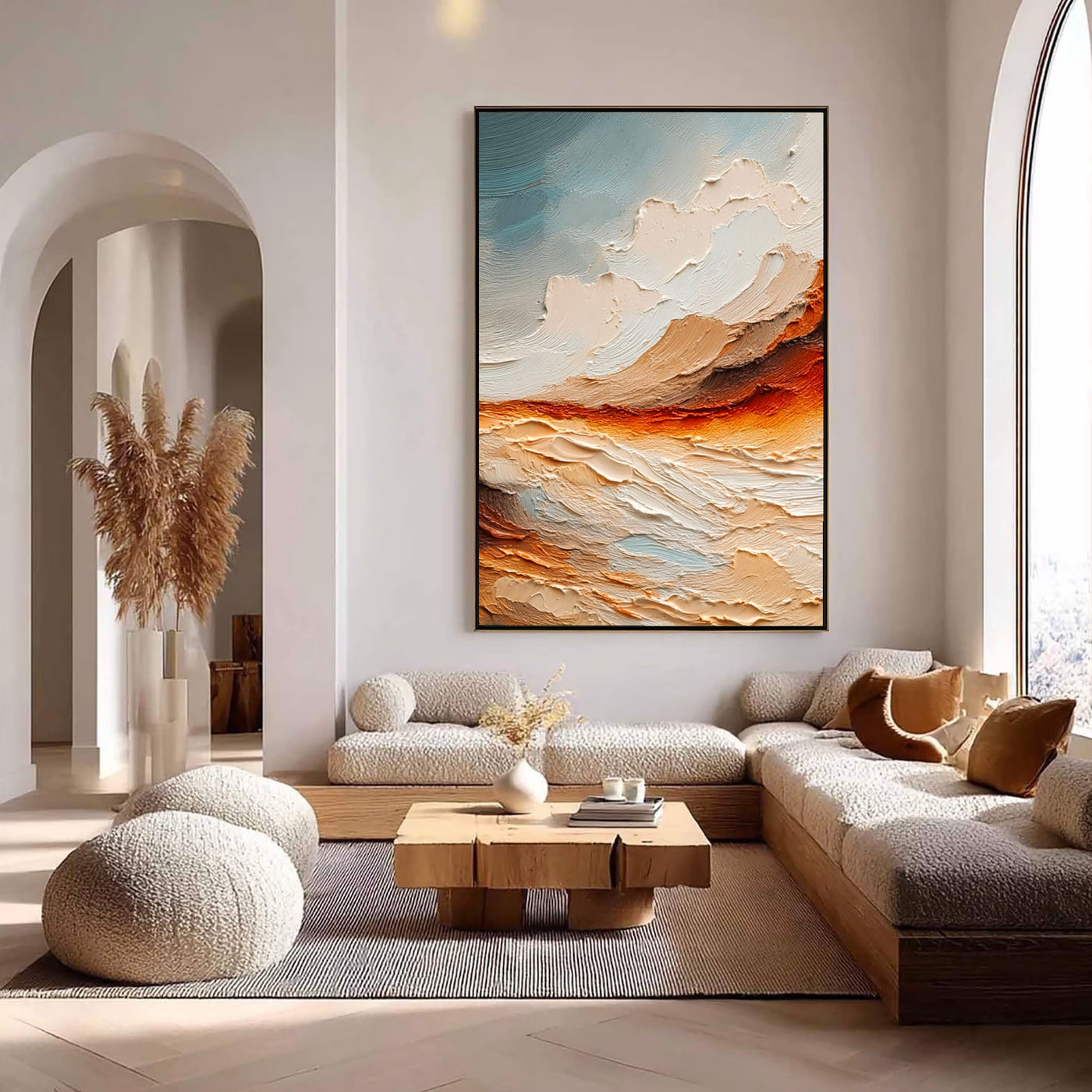 Texturierte Erdlandschaft Horizon | Warmer Schein