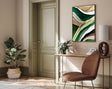 Textured Viridescent Opulence | Gilded Swells