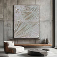 Textured Linear Rhythm | White Relief