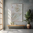 Textured Linear Rhythm | White Relief