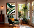 Textured Viridescent Opulence | Gilded Swells