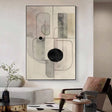 Minimalist Geometric Balance | Soft Hues