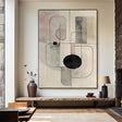 Minimalist Geometric Balance | Soft Hues