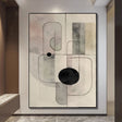 Minimalist Geometric Balance | Soft Hues