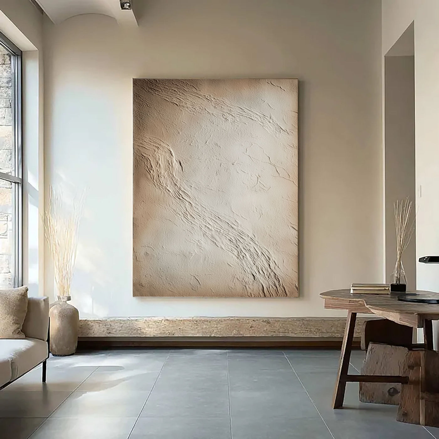 Textured Earthy Stucco | Neutral Drift