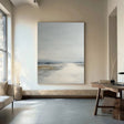 Serene Coastal Mist | Grey Horizon
