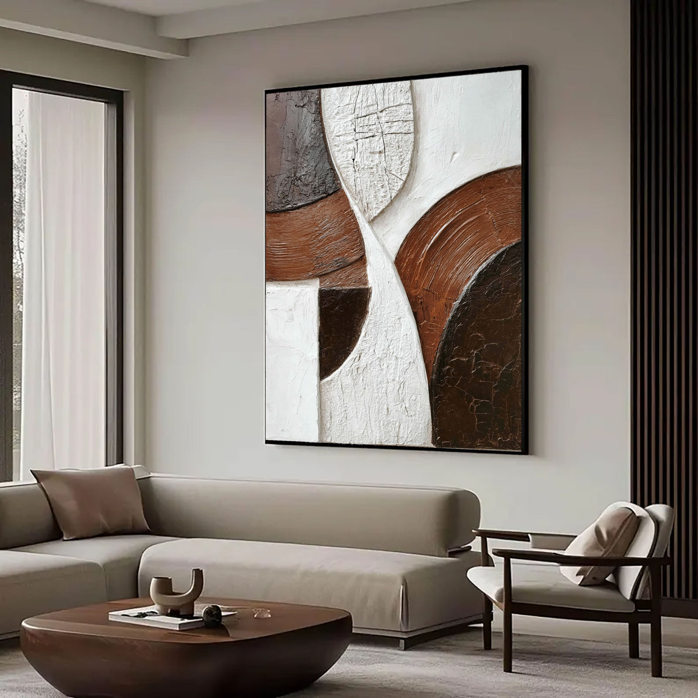 Textured Tectonic Opulence | Umber Panels