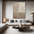 Textured Block Sophistication | Beige Taupe