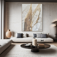 Textured Abstract Luxury | Beige White