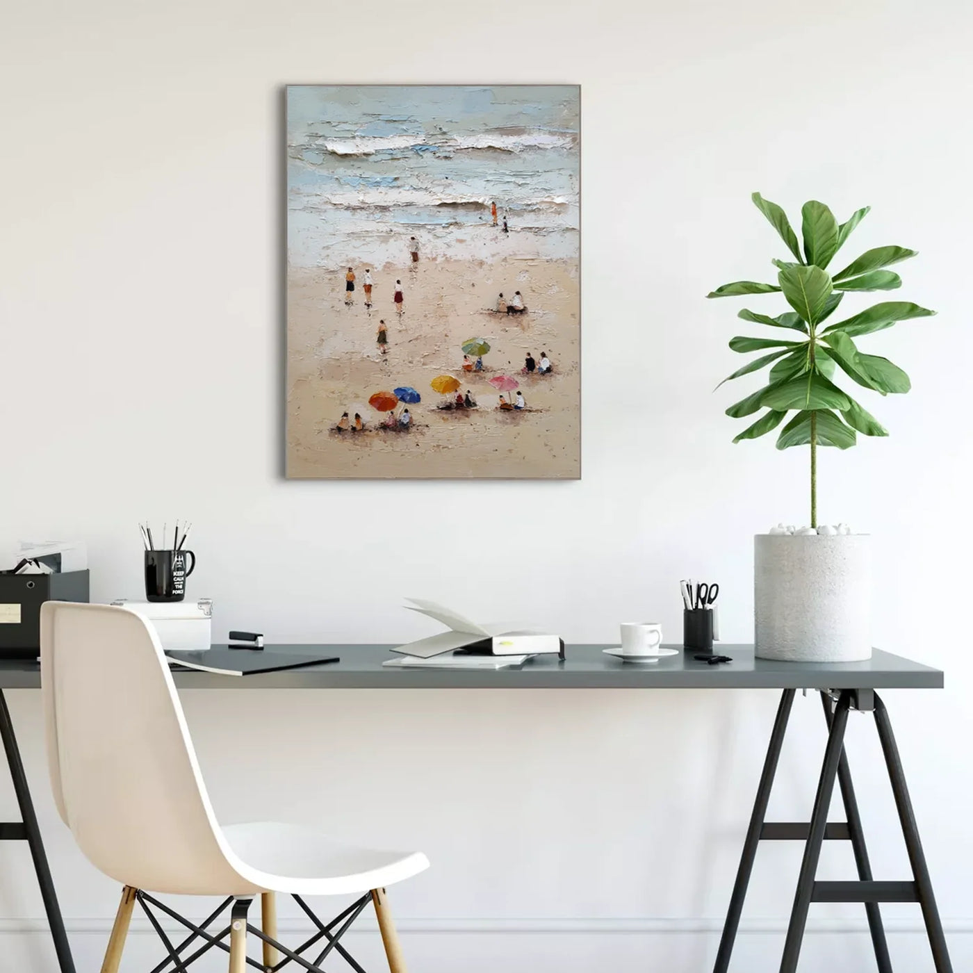 Ocean & Sky Abstract Wall Art #MO110